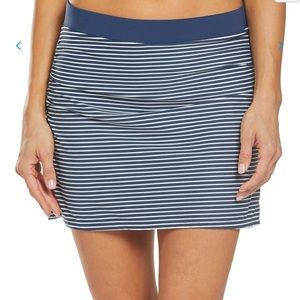 Carve Designs Striped Mini Skirt in Navy and White